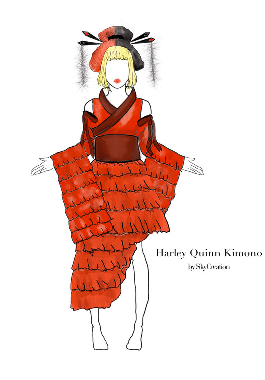 Sketches: Elle Woods, Heist and Harley Quinn