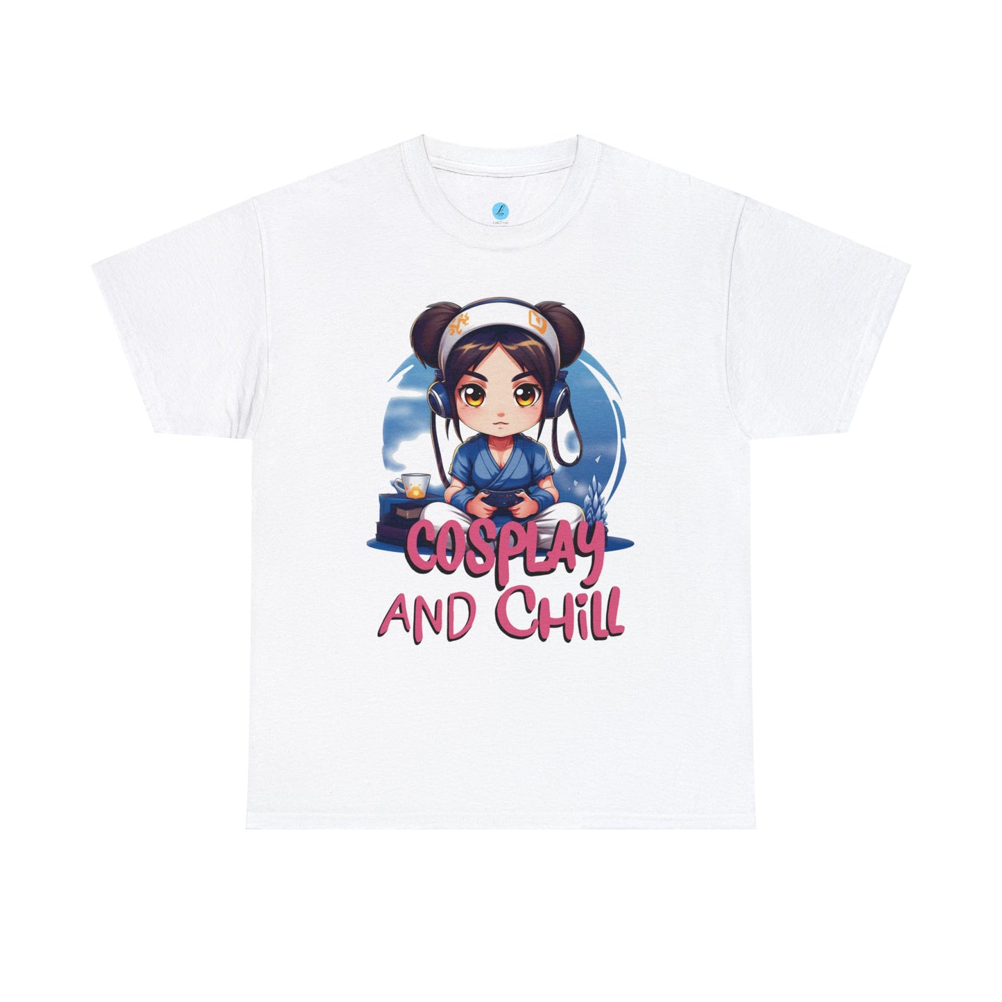 Cosplay and Chill, Unisex T-shirt, Gamergirl, Chibi, Kawaii, Cute