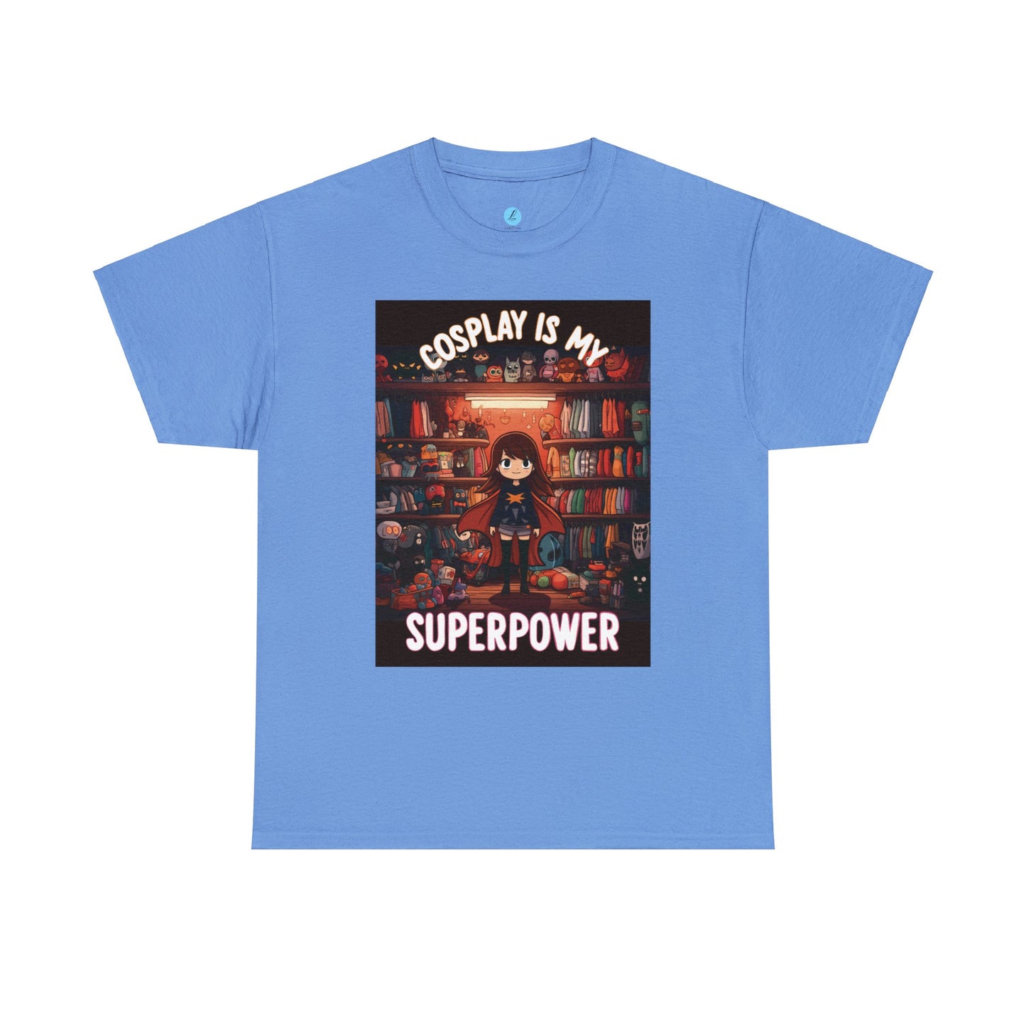 Cosplay Is My Superpower Unisex Heavy Cotton Tee, Superhero T-shirt, Cute Cartoon