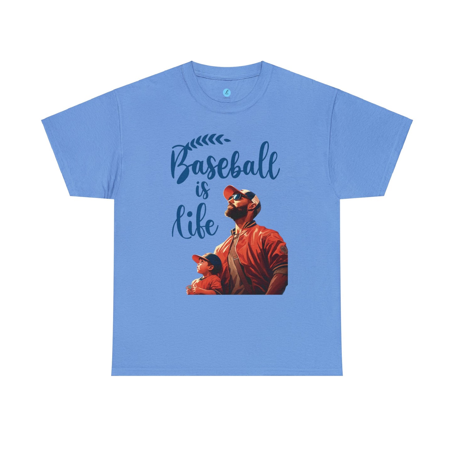 Baseball is Life, Father Son Drawing Sketch, Unisex T-Shirt