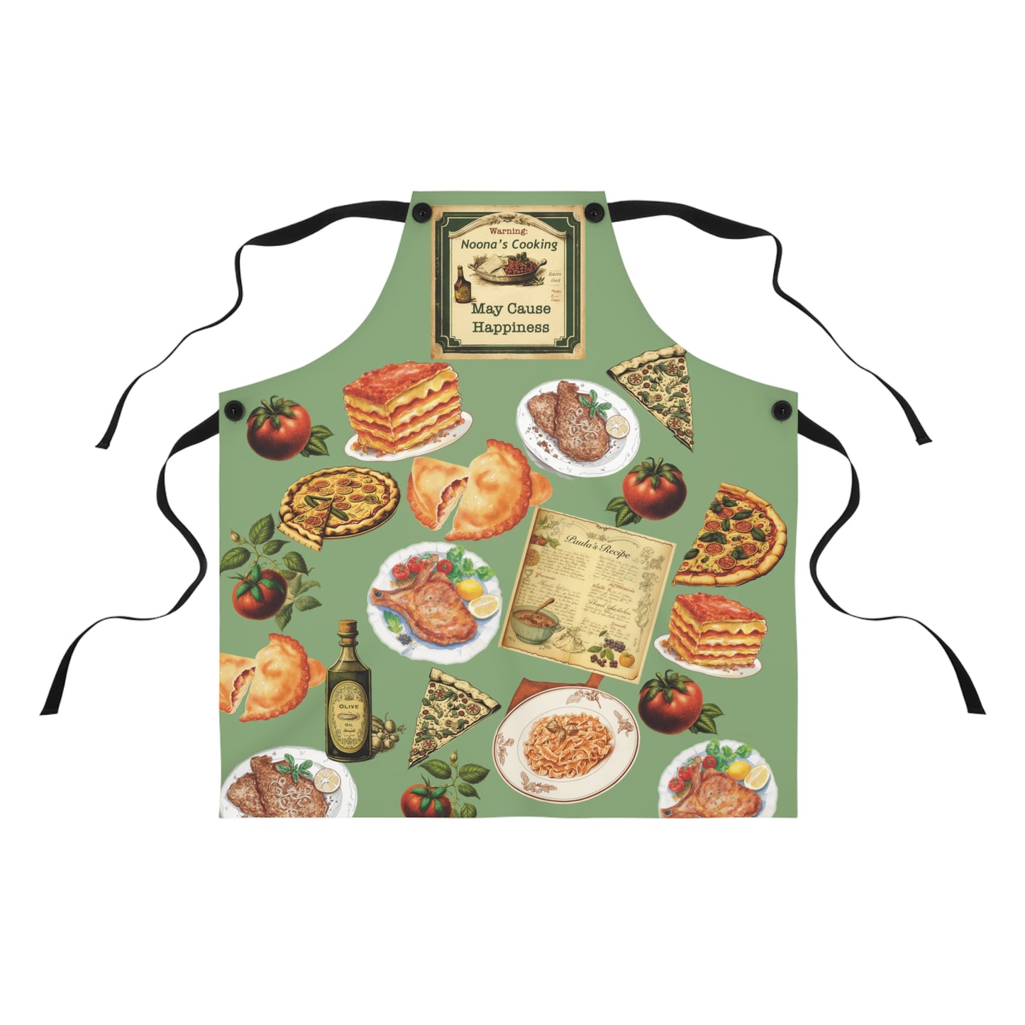 Warning: Noona's Cooking May Cause Happiness, Apron Vintage Style Graphics, Grandma