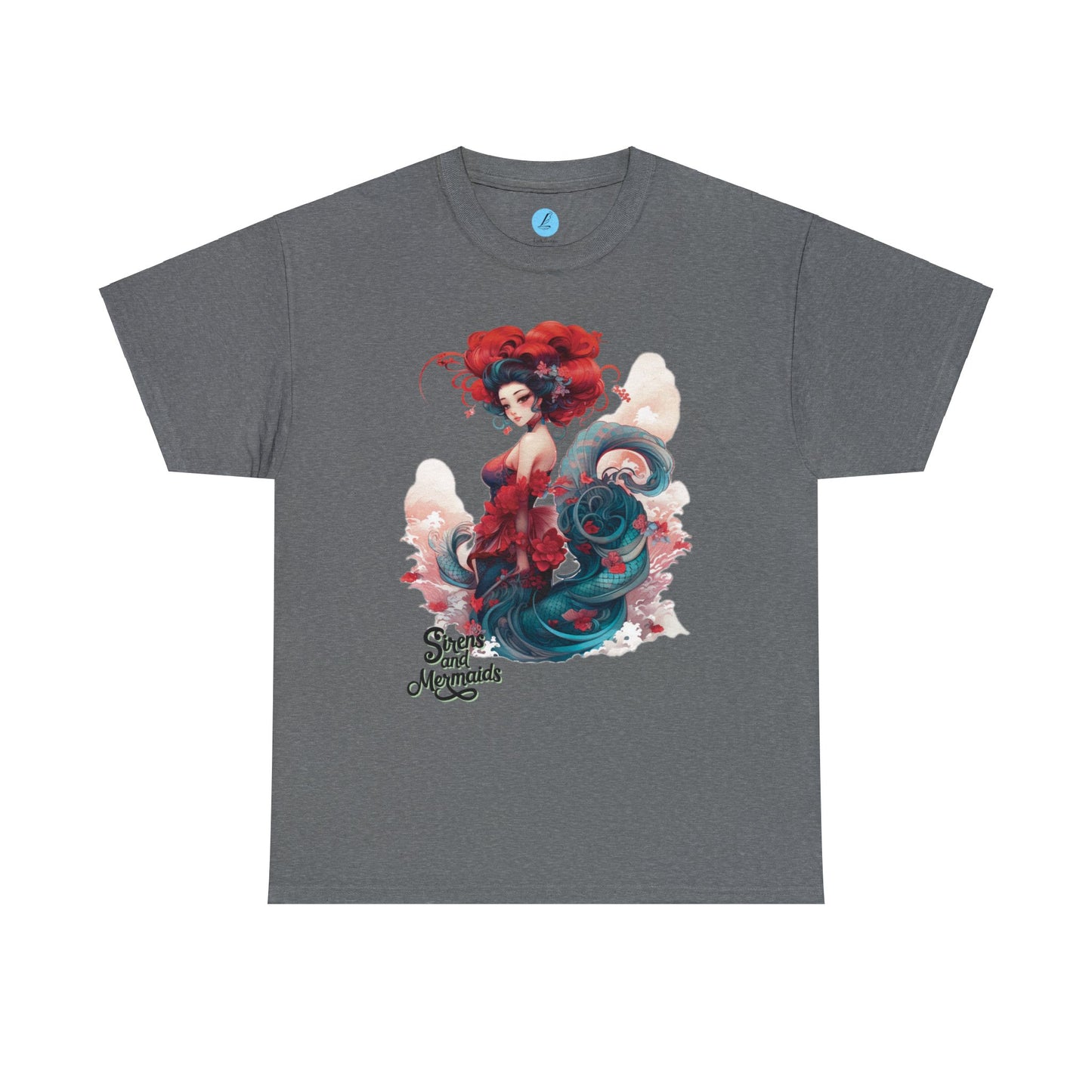 Mermaids and Sirens, Geisha Unisex Heavy Cotton Tee