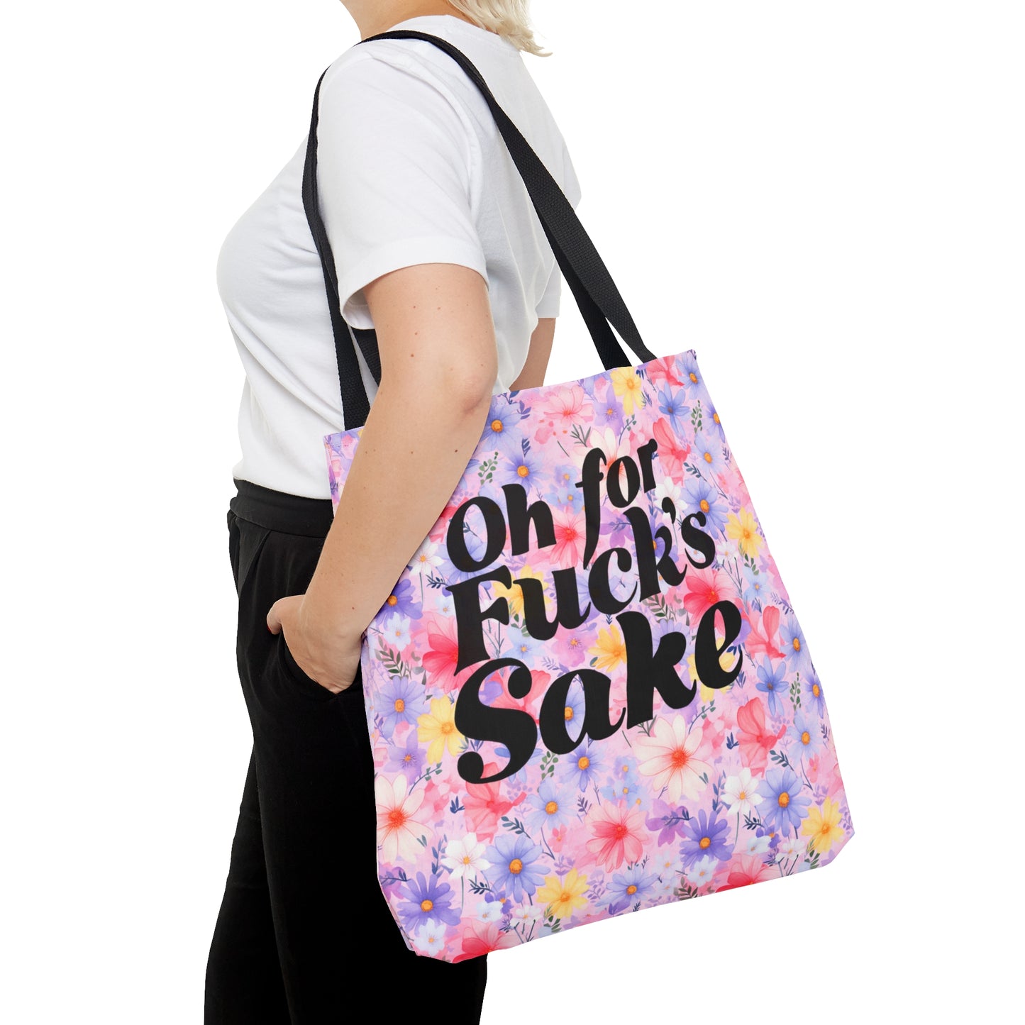 For Fuck's Sake Floral Tote Bag