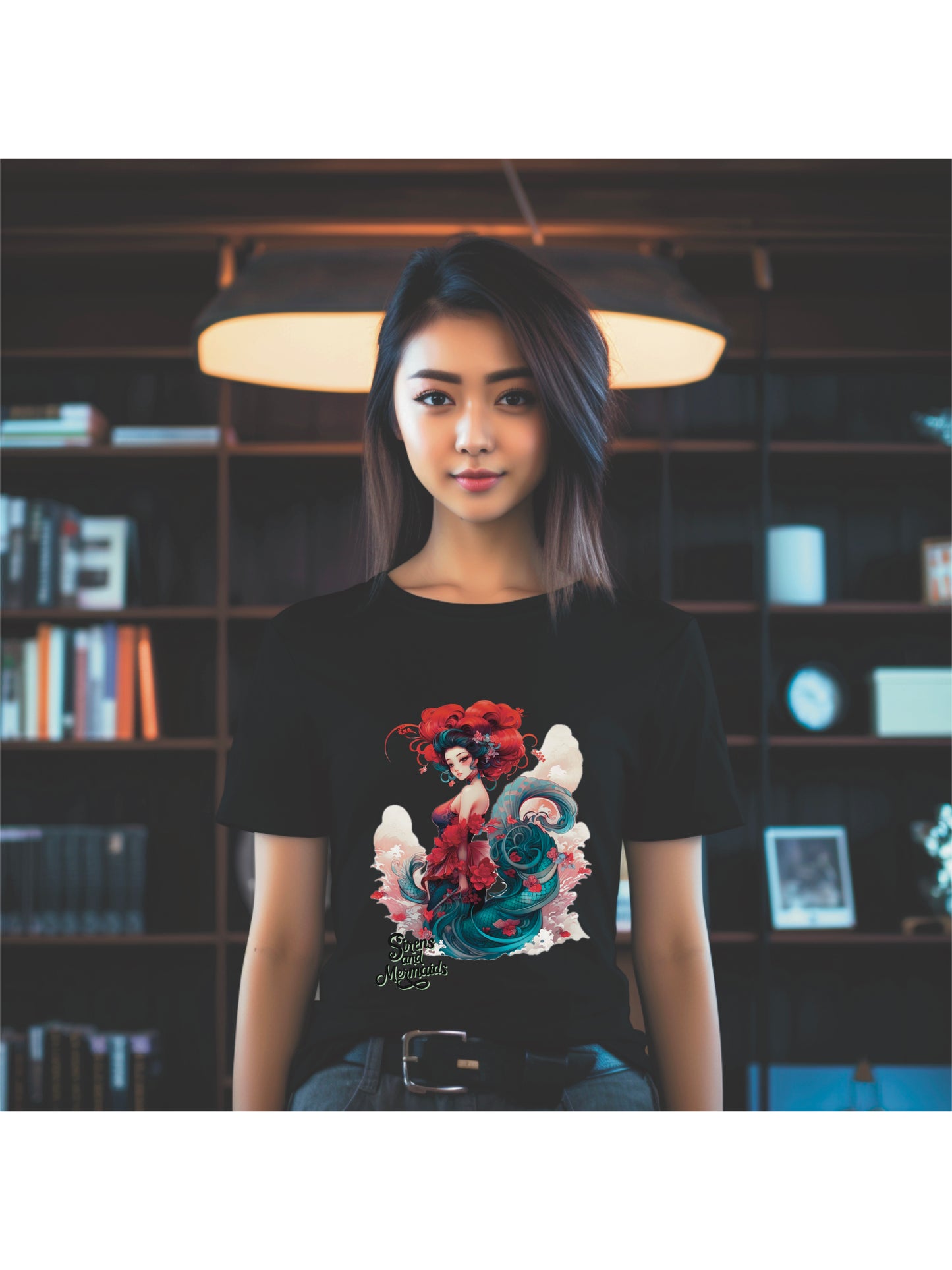 Mermaids and Sirens, Geisha Unisex Heavy Cotton Tee